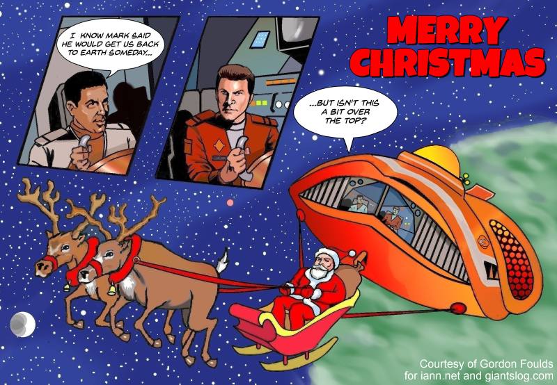 Merry Christmas from Giants Log (art by Gordon Foulds)