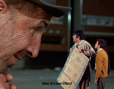 Blue Screen Effect used in The Inside Rail